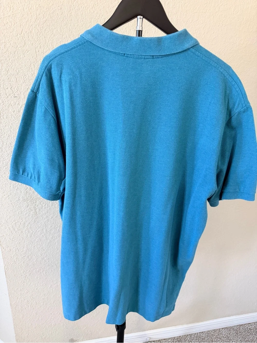 Ralph Lauren Polo Short-Sleeve Shirt in Teal with Yellow Logo